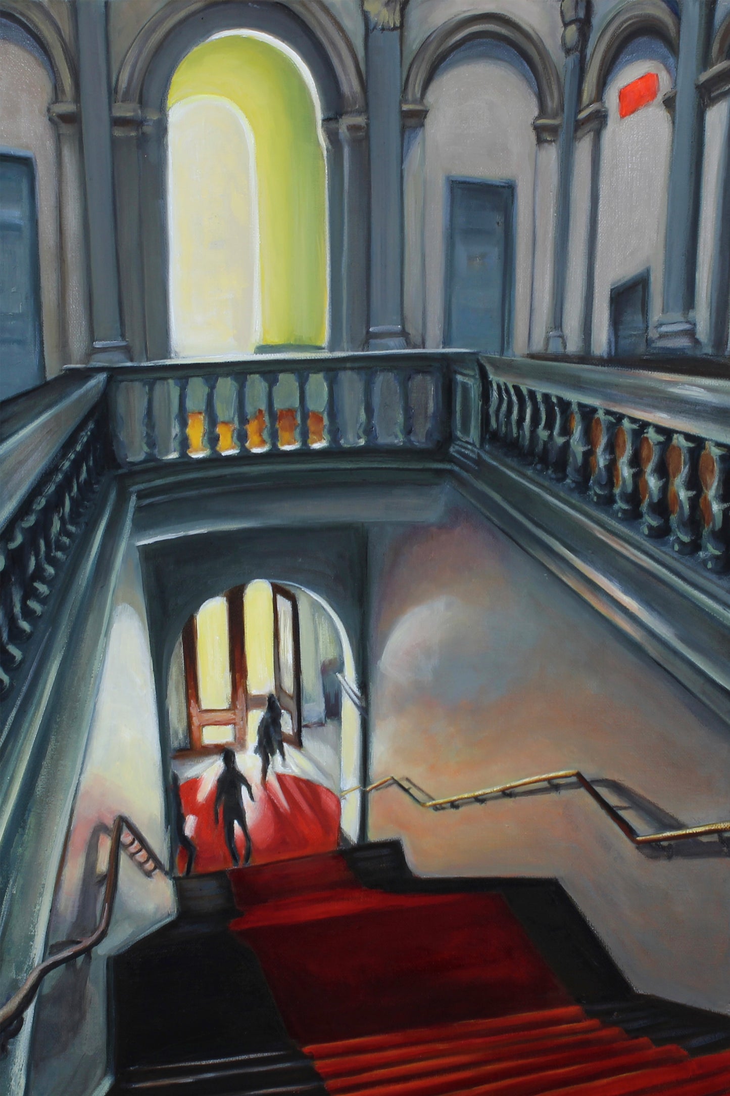 Renwick Stairs Paper Print