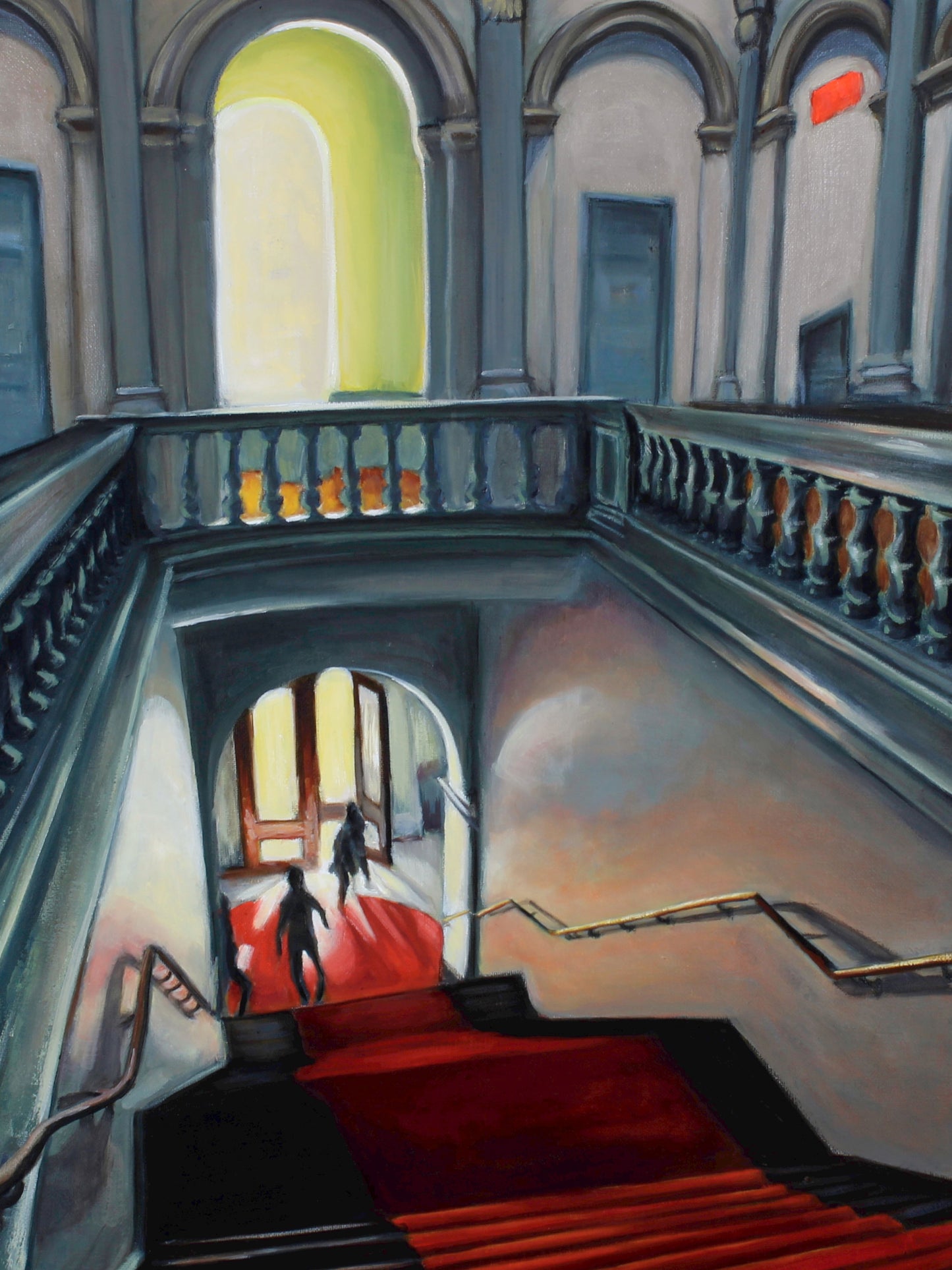 Renwick Stairs Paper Print