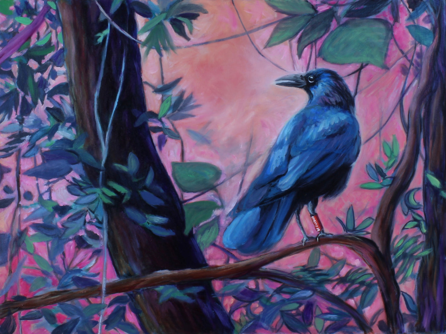Lonely Corvid Paper Print