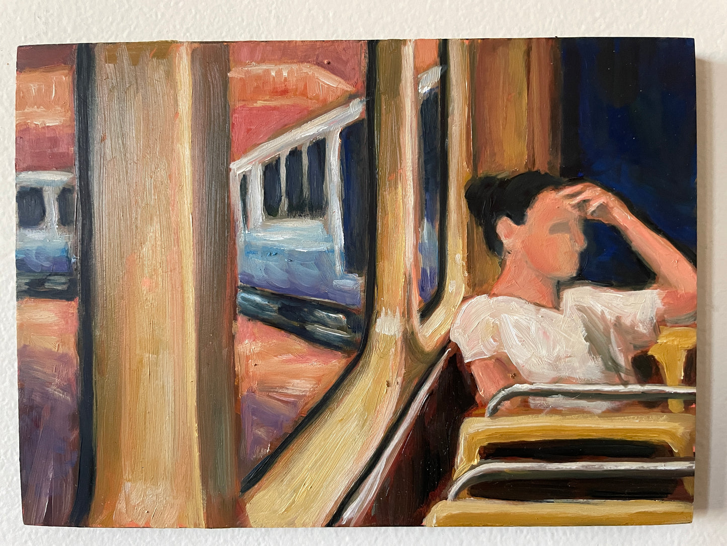 Woman on Train